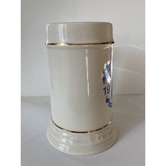 IMMACULATE HIGH SCHOOL DANBURY CT Stein Class 1990 24 Fl Oz Large Cream Blue - Picture 6 of 7